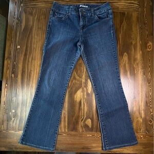 BandolinoBlu Arianna Bootcut Women's size 8 Short Dark Wash Y2K Denim Jeans